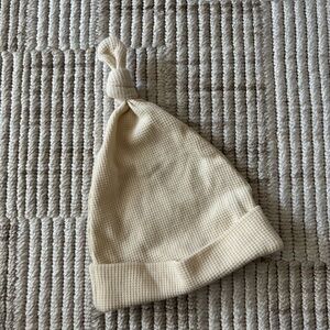 Quincy Mae Cream Knotted Baby Beanie